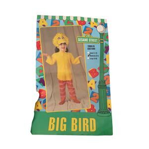 Vintage big bird 1993 Sesame Street Halloween costume size medium 2/4 years